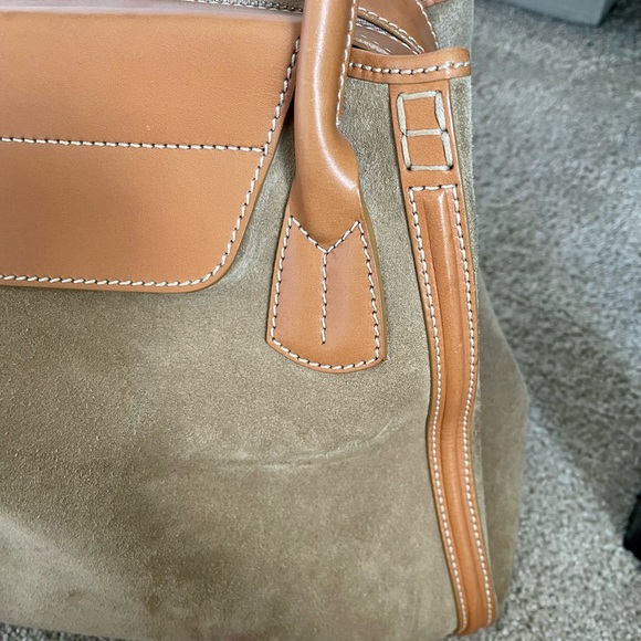 Tod’s Vintage Tan leather suede handbag - Picture 14 of 16